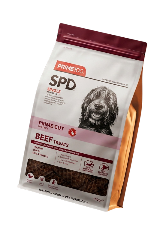 The Allergy-Safe Reward — Prime100 Single-Protein Treats